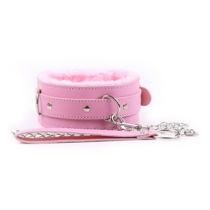 Generique Collier et Laisse Fur Rose